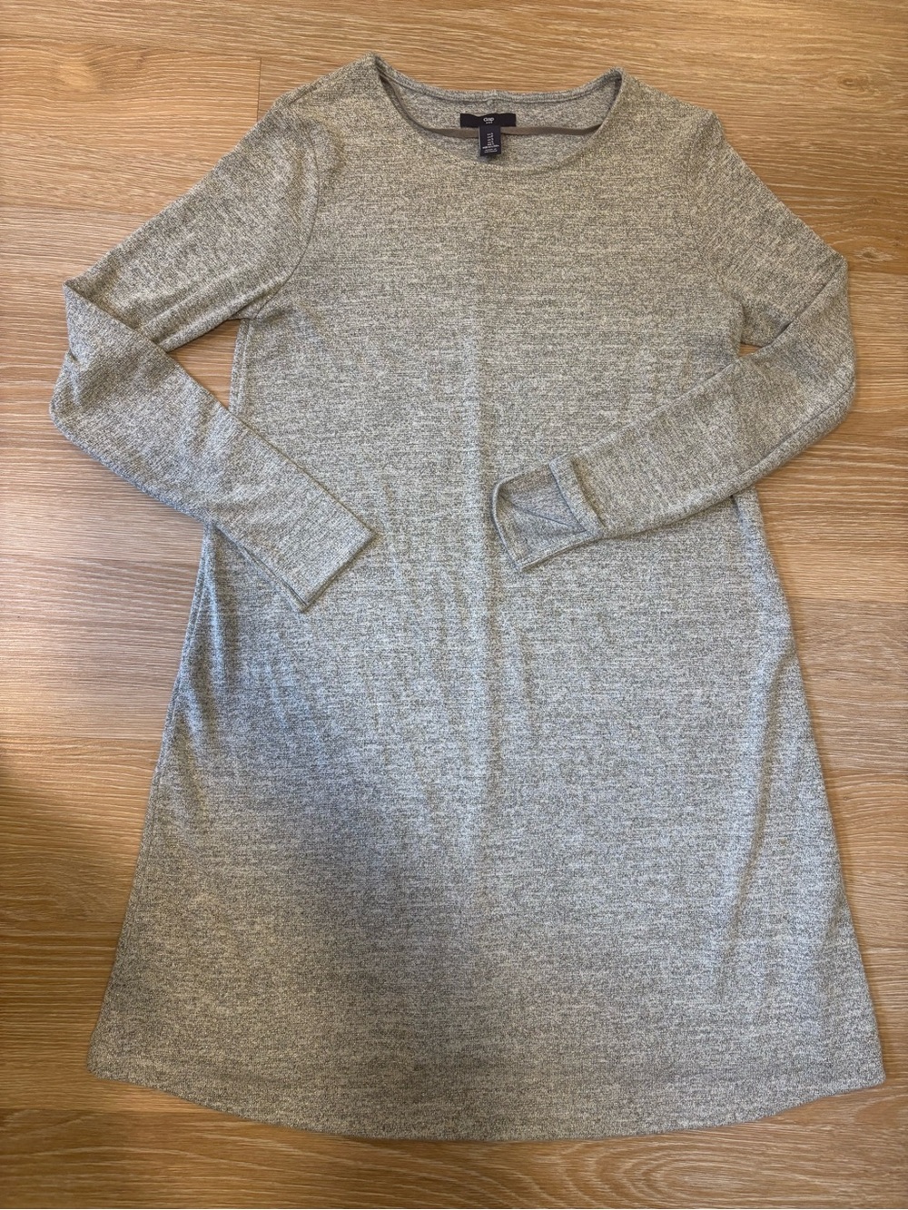 Gap Gold Metallic Long Sleeve Swing Dress Women’s Size Small